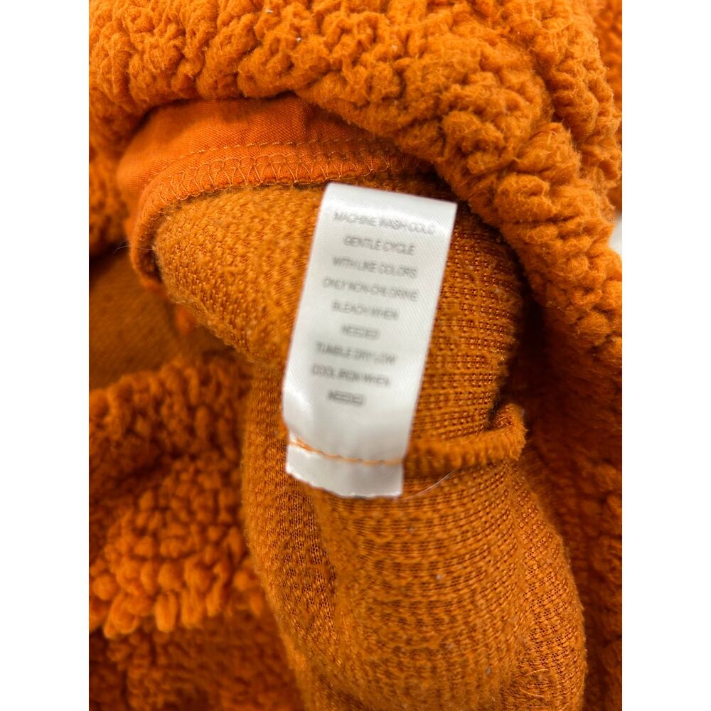 Pacsun Groovy Floral Half Snap Sherpa Fleece Sweatshirt - Picture 4 of 11